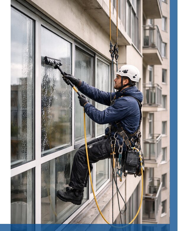 Мойка балконного остекления в Кореновске от 3627 р. | ВЫСОТНИК-Кнв