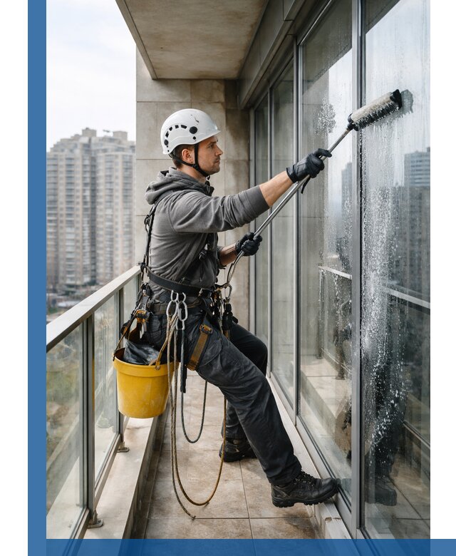 Профессиональная мойка балконного остекления в Кореновске