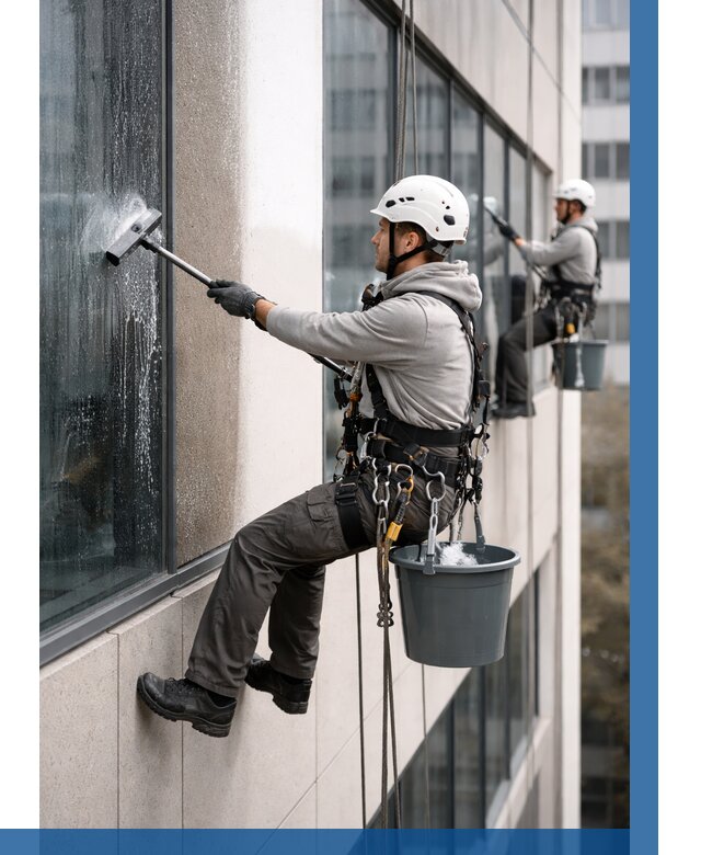 Мойка фасадов зданий в Кореновске под ключ от 363 р. | ВЫСОТНИК-Кнв