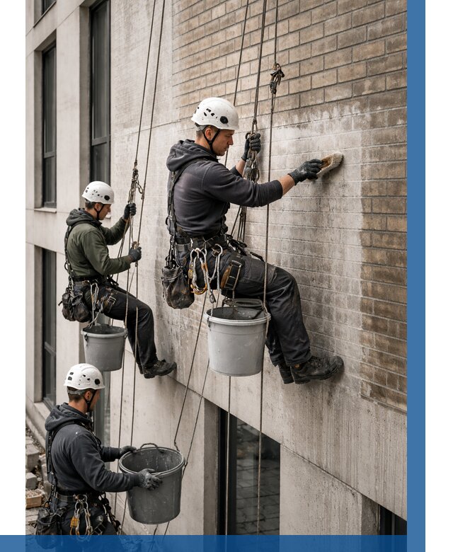 Удаление высолов с фасада в Кореновске от 259 р. | ВЫСОТНИК-Кнв