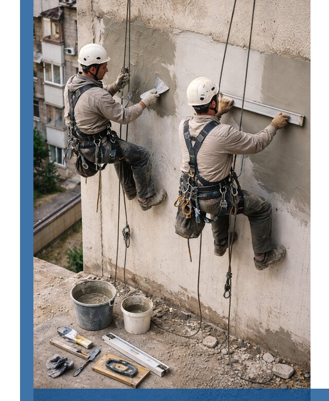 Комплексный ремонт штукатурного фасада с гарантией в Кореновске