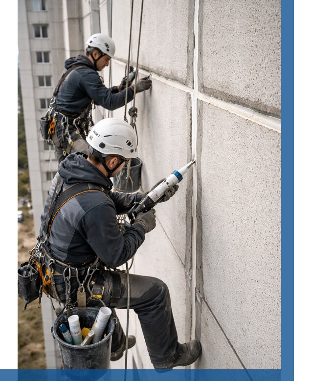 Герметизация межпанельных швов в Кореновске от 725 р. | ВЫСОТНИК-Кнв