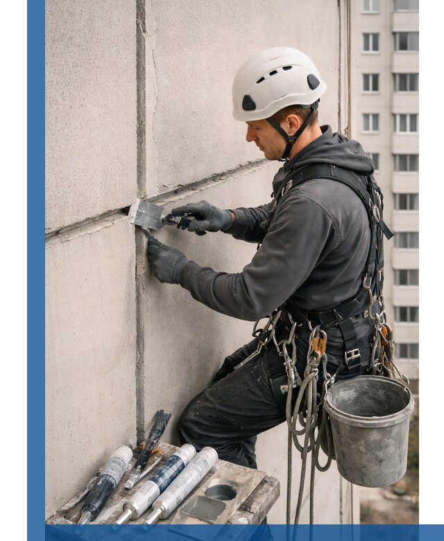 Ремонт межпанельных швов в Кореновске герметизация и восстановление