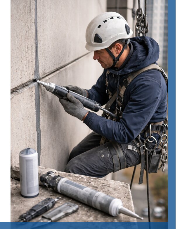 Вторичная герметизация швов в Кореновске от 466 р. | ВЫСОТНИК-Кнв