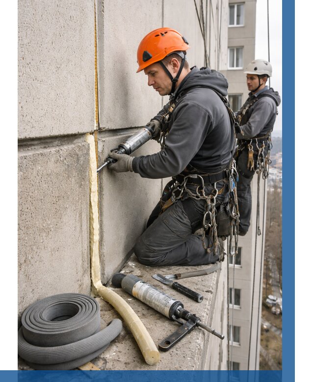 Теплый шов межпанельные швы в Кореновске от 725 р. | ВЫСОТНИК-Кнв