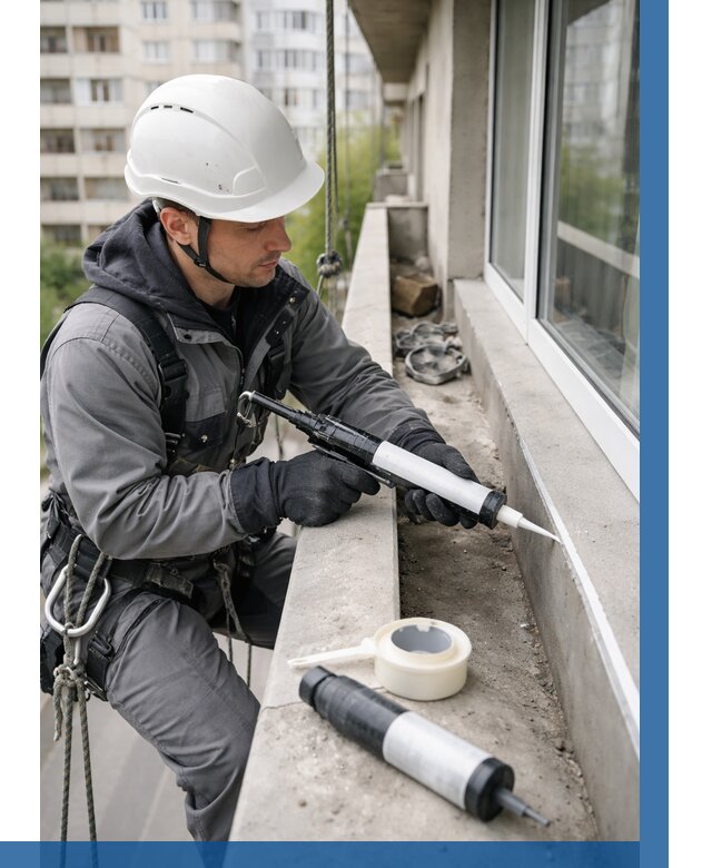 Герметизация швов лоджии в Кореновске от 4664 р. | ВЫСОТНИК-Кнв