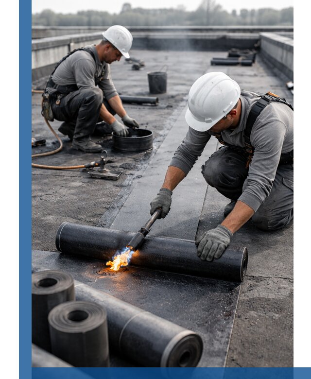 Ремонт рулонной кровли в Кореновске герметизация и восстановление