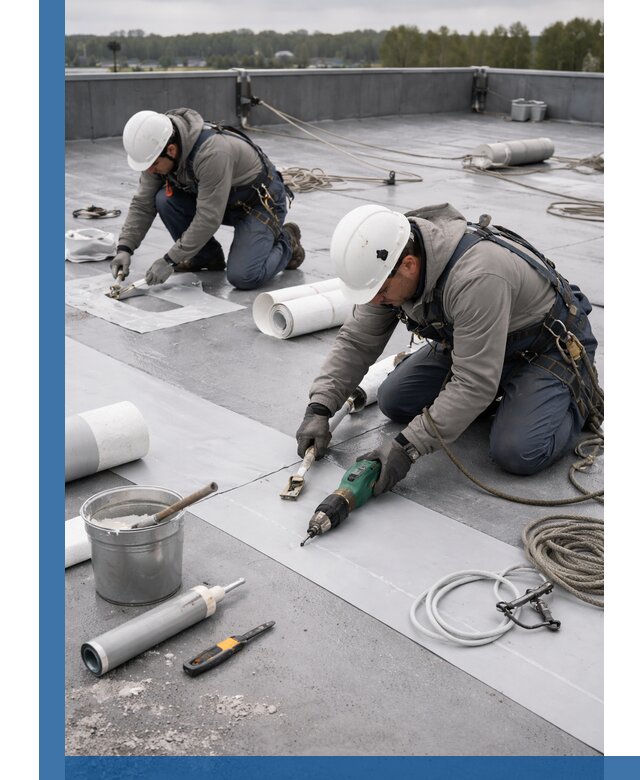 Ремонт мембранной кровли в Кореновске качественно и с гарантией