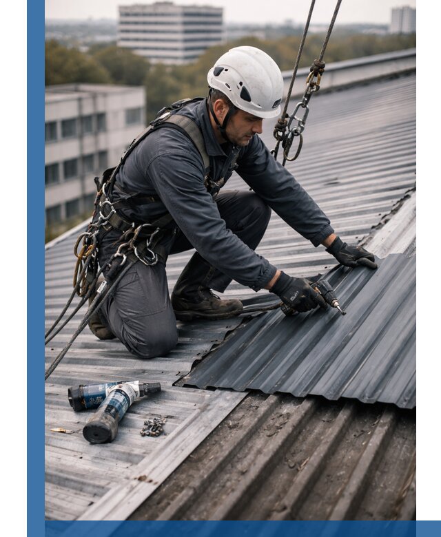 Ремонт профнастила на кровле в Кореновске, работы под ключ