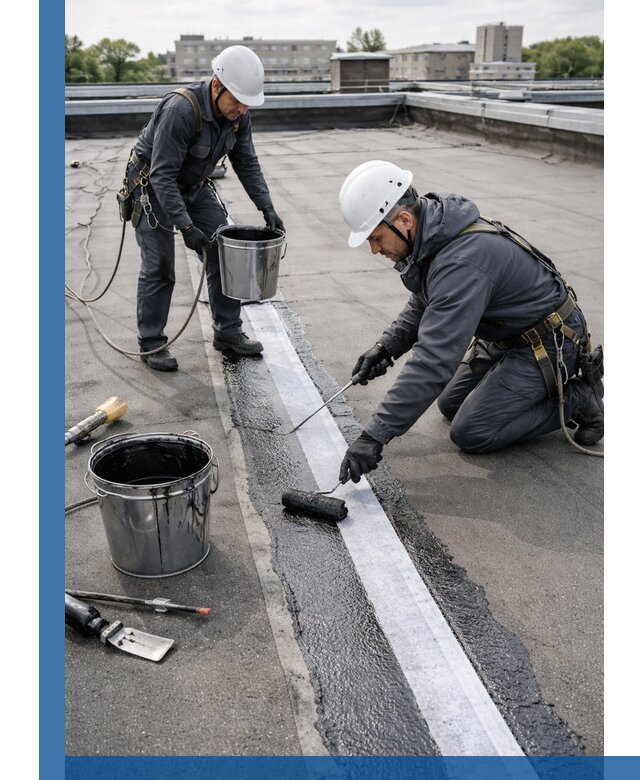 Гидроизоляция кровли мастикой в Кореновске надежная защита