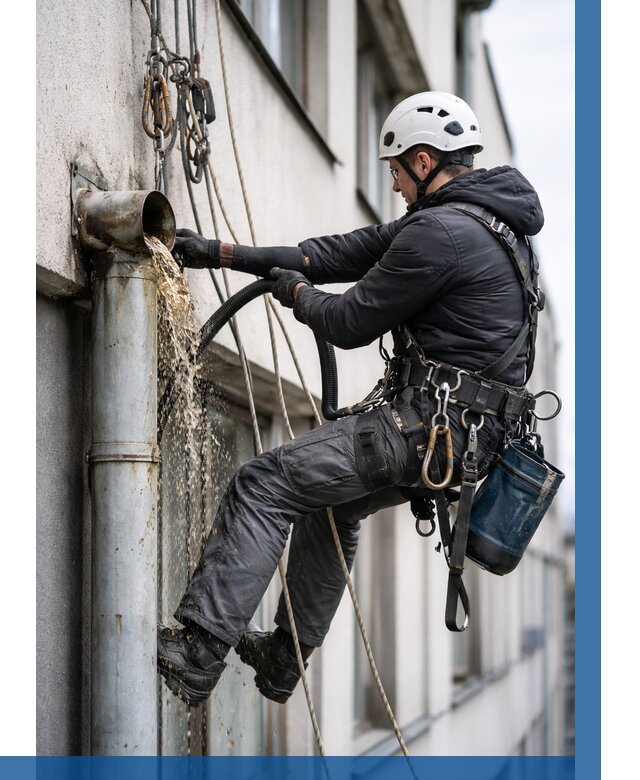 Прочистка водосточных труб в Кореновске от 3627 р. | ВЫСОТНИК-Кнв