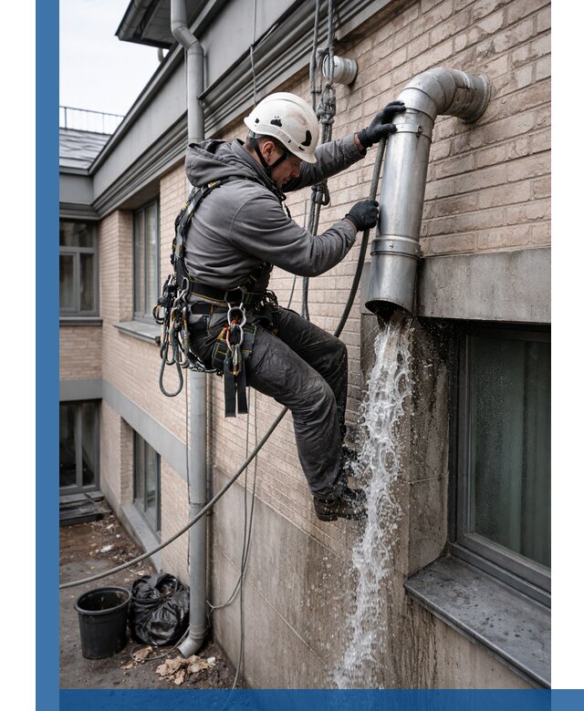 Профессиональная прочистка водосточных труб в Кореновске с гарантией