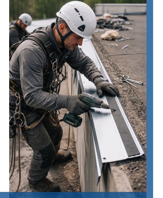 Монтаж капельника на кровле в Кореновске от 311 р. | ВЫСОТНИК-Кнв