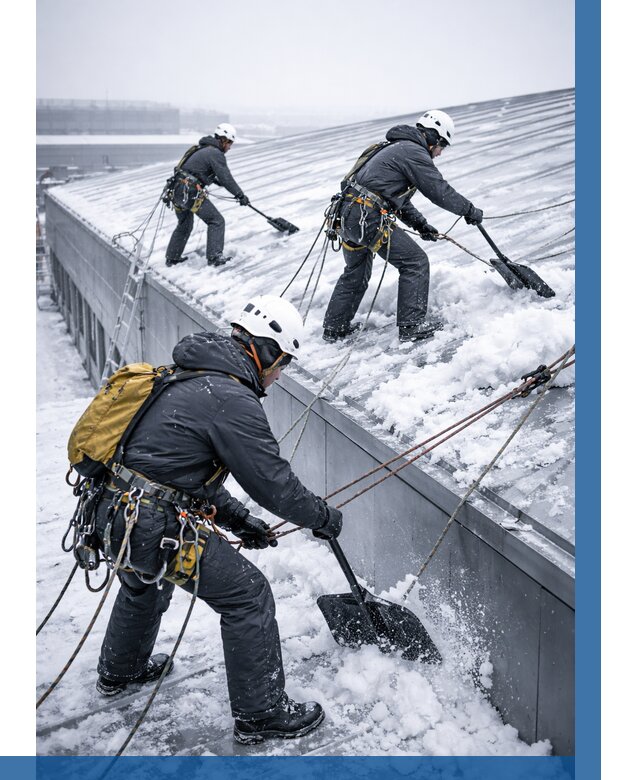 Очистка навесов от снега в Кореновске от 4664 р. | ВЫСОТНИК-Кнв