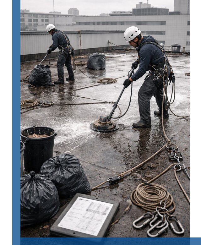 Плановая очистка кровли по графику в Кореновске для безопасности