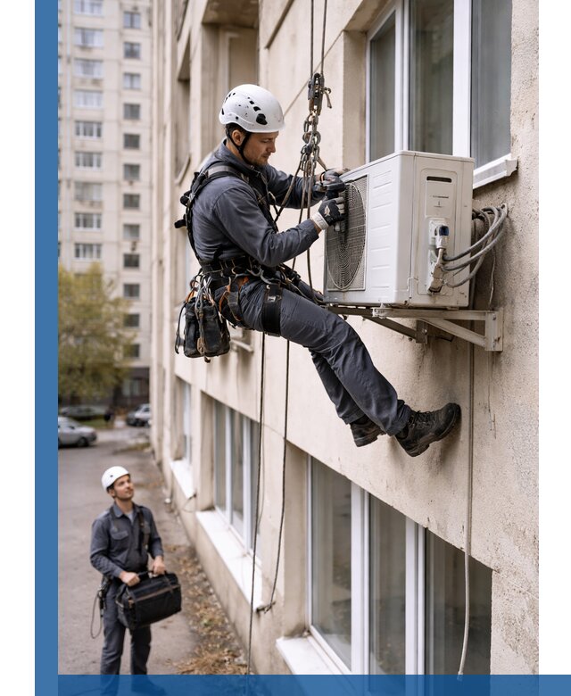 Демонтаж внешнего блока кондиционера в Кореновске профессионально