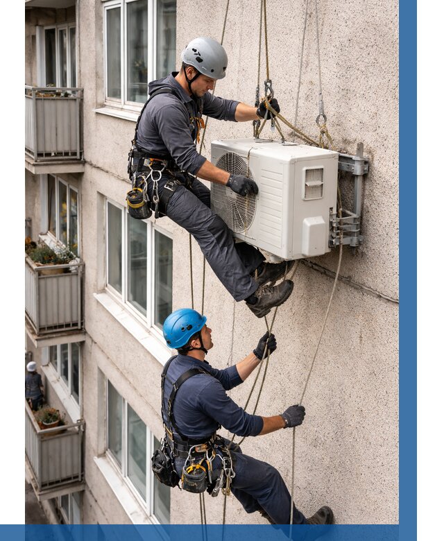 Перенос внешнего блока кондиционера в Кореновске от 9328 р.| ВЫСОТНИК-Кнв