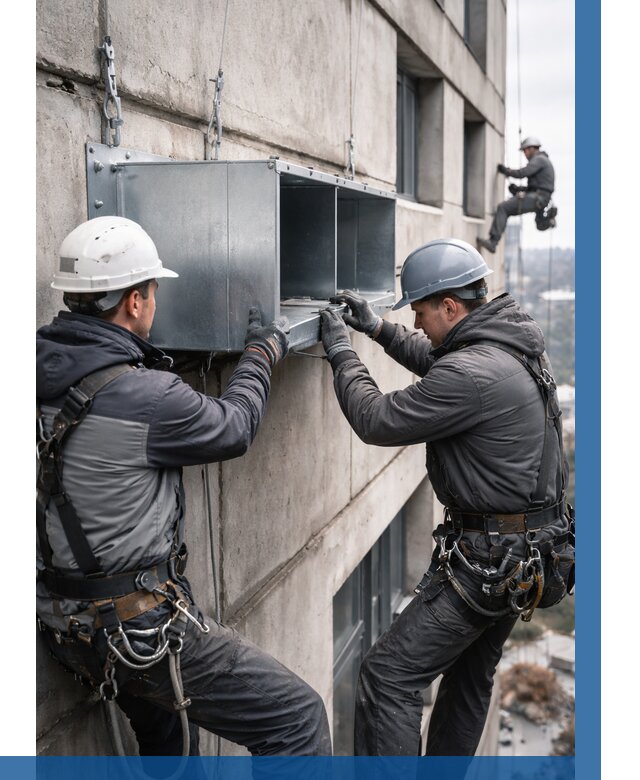 Монтаж вентиляционных коробов в Кореновске от 3109 р. | ВЫСОТНИК-Кнв