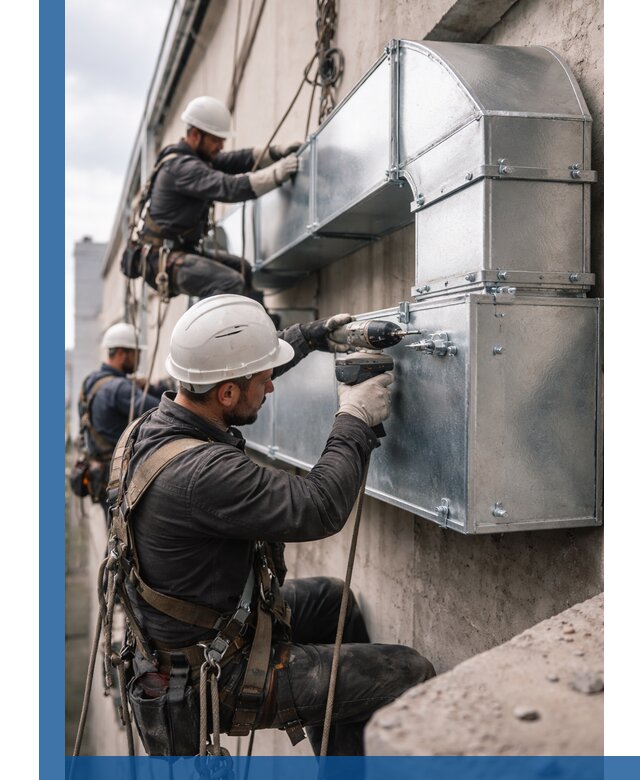 Профессиональный монтаж вентиляционных коробов в Кореновске под ключ