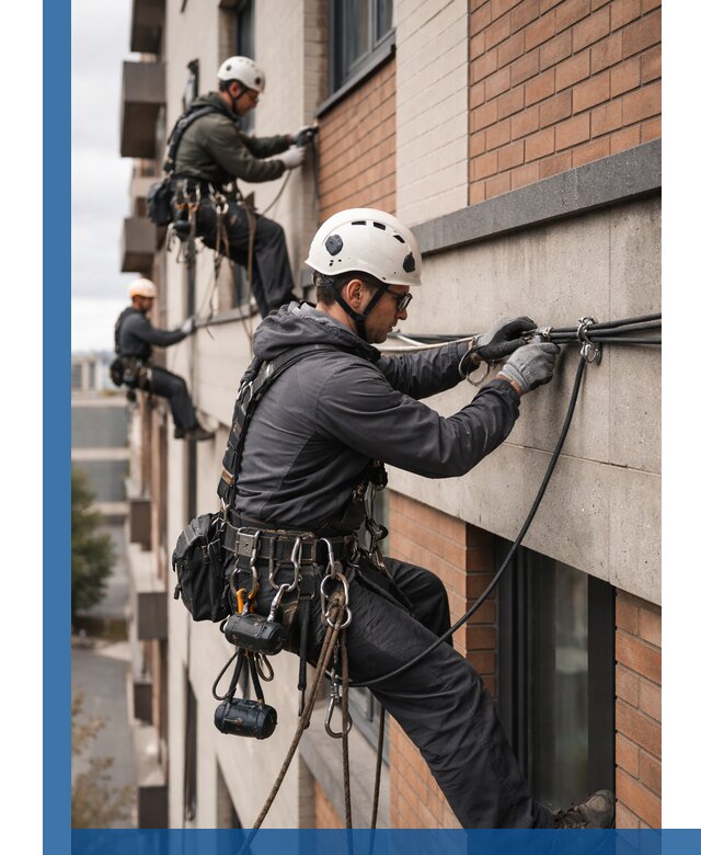 Крепление кабеля на фасаде монтаж и крепеж в Кореновске