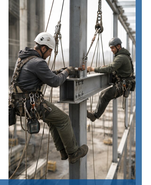 Монтаж металлоконструкций на высоте в Кореновске от 3627 р. | ВЫСОТНИК-Кнв