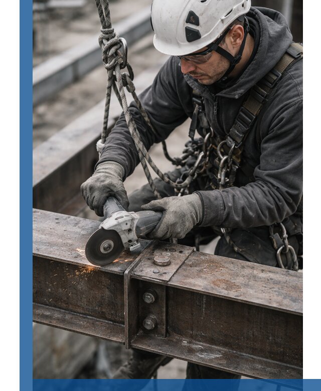 Резка металла на высоте в Кореновске для зданий и конструкций