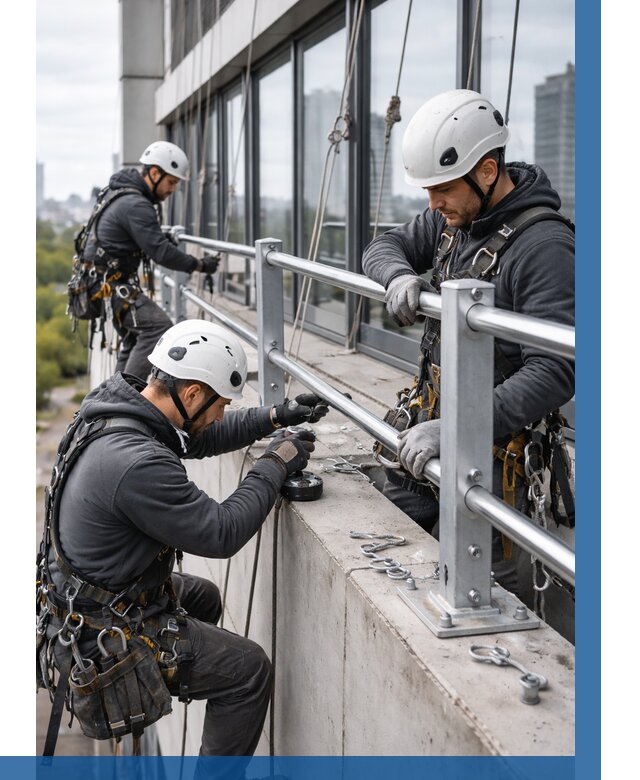 Монтаж ограждений на высоте в Кореновске, от 1244 р. | ВЫСОТНИК-Кнв
