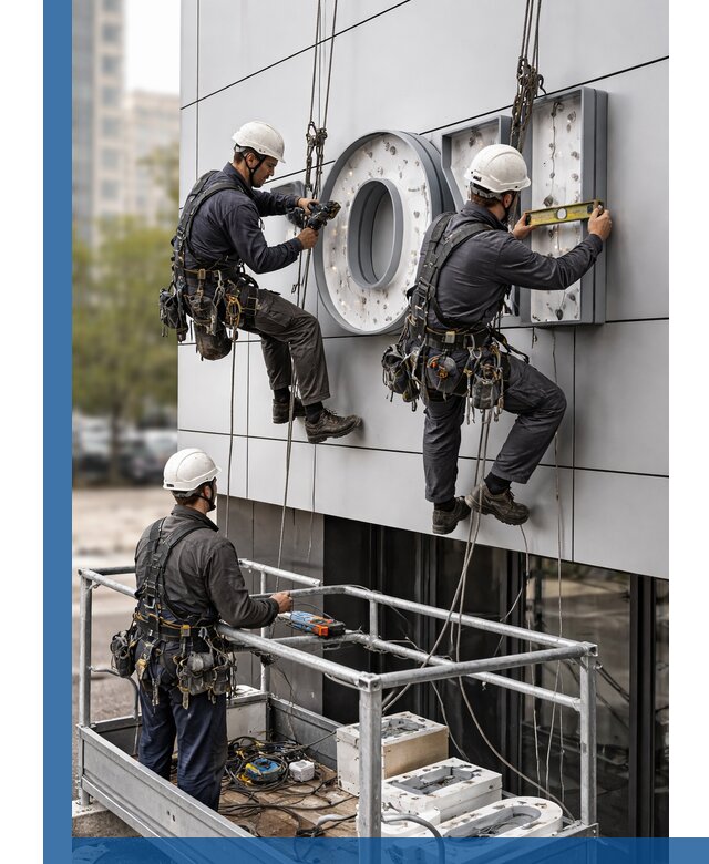 Профессиональный монтаж световых букв в Кореновске под ключ