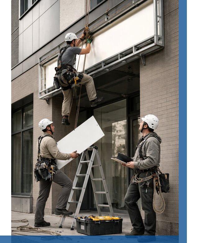 Монтаж светового короба в Кореновске от 6737 р. | ВЫСОТНИК-Кнв