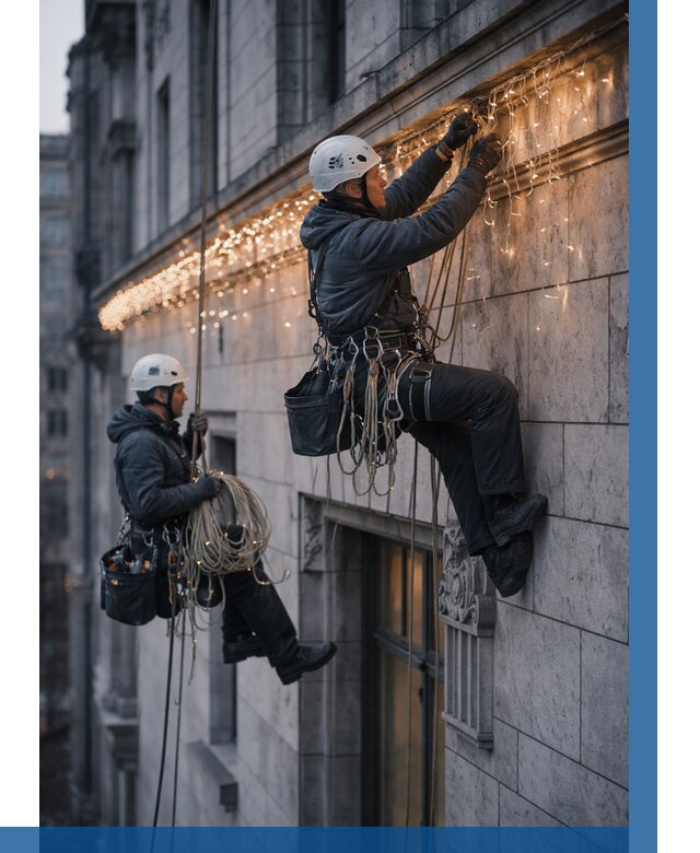 Монтаж новогодней иллюминации в Кореновске от 8809 р. | ВЫСОТНИК-Кнв