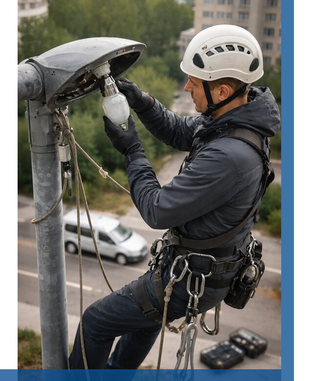 Замена ламп на высоте в Кореновске от 2591 р. | ВЫСОТНИК-Кнв