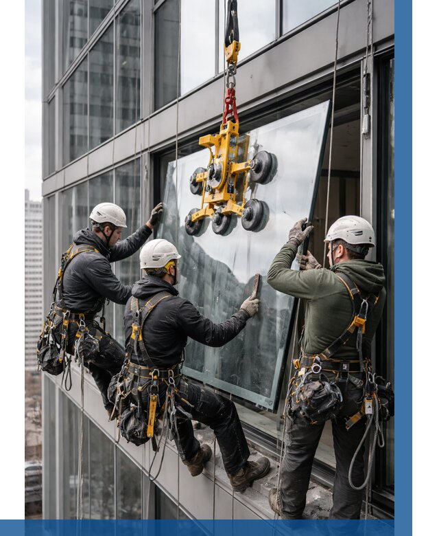 Фасадное остекление зданий под ключ в Кореновске от 10364 р. | ВЫСОТНИК-Кнв