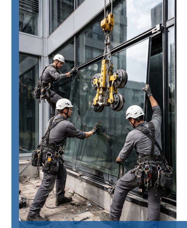 Структурное остекление фасадов в Кореновске монтаж и обслуживание