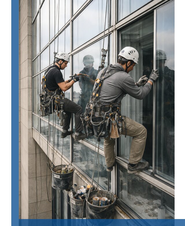 Ремонт витражных конструкций и фасадного остекления в Кореновске