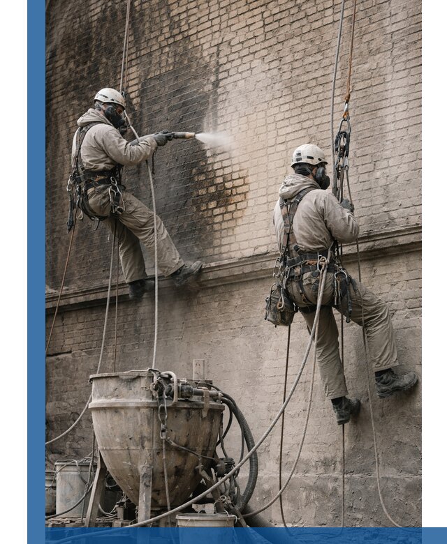 Пескоструйная очистка фасадов в Кореновске профессионально