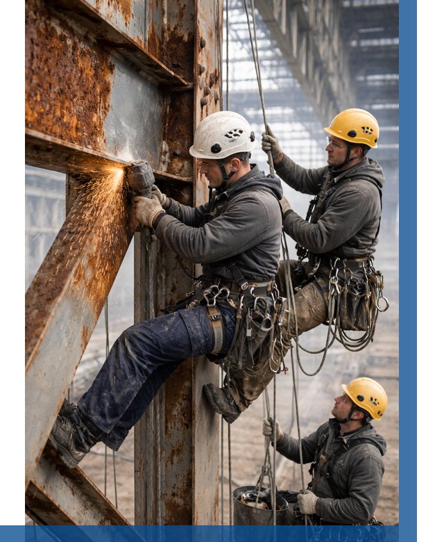 Зачистка металла от ржавчины в Кореновске от 363 р. | ВЫСОТНИК-Кнв