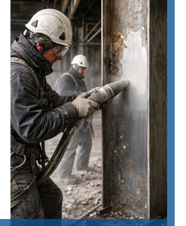 Удаление старой краски с металла в Кореновске от 466 р. | ВЫСОТНИК-Кнв