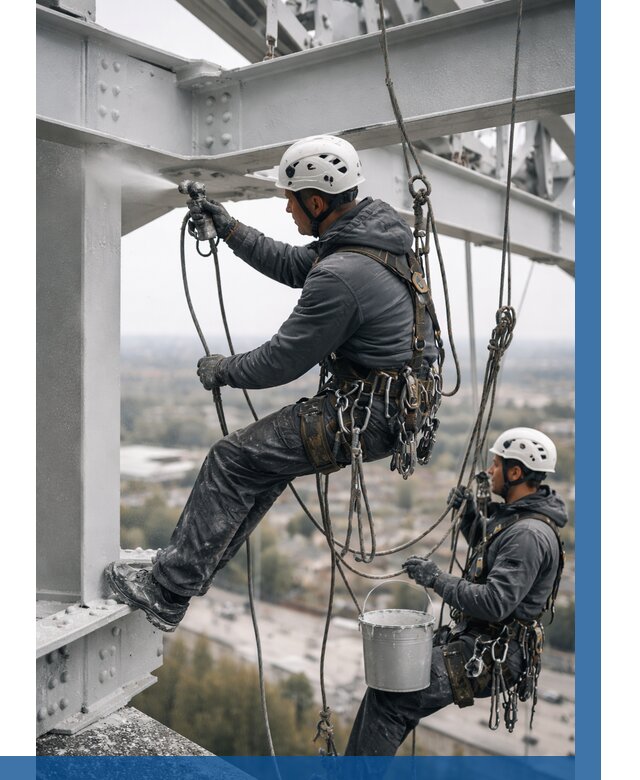 Покраска металлоконструкций на высоте в Кореновске 363 р |ВЫСОТНИК-Кнв