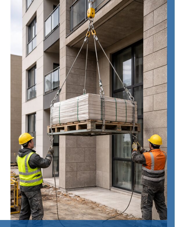 Подъем керамогранита на этаж в Кореновске от 3627 р. | ВЫСОТНИК-Кнв