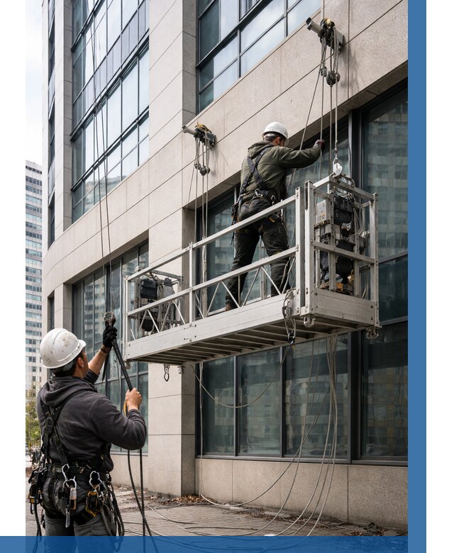 Монтаж и подъем фасадной люльки в Кореновске от 12437 р. | ВЫСОТНИК-Кнв