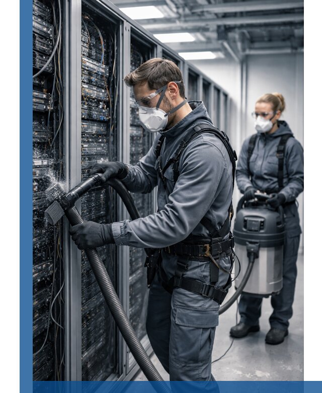 Обеспыливание серверной комнаты в Кореновске, профессиональная очистка