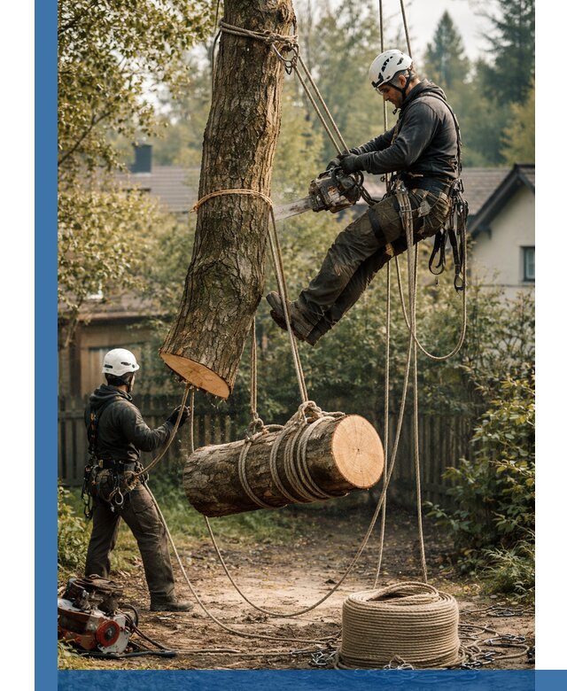 Валка деревьев частями в Кореновске, безопасно и аккуратно