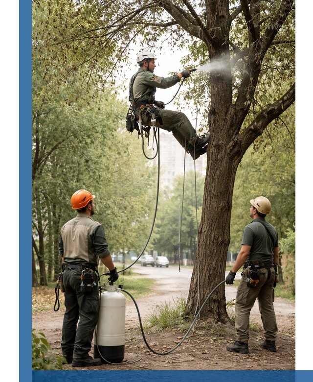 Обработка деревьев от вредителей в Кореновске профессиональная защита