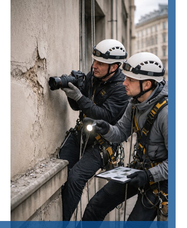 Фотофиксация дефектов фасада в Кореновске от 4664 р. | ВЫСОТНИК-Кнв