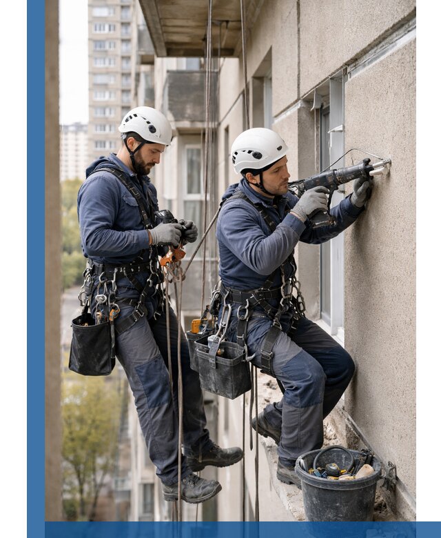 Промышленные альпинисты высотные работы и монтаж в Кореновске